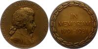 Musiker Bronzemedaille Mozart, Wolfgang Amadeus *1756 Salzburg, +1791 Wien. -