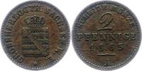 Sachsen-Weimar-Eisenach 2 Pfennig Carl Alexander 1853-1901. -