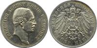 Sachsen 5 Mark Friedrich August III. 1904-1918. -