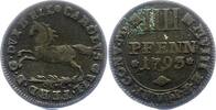 Braunschweig-Wolfenbüttel 4 Pfennig Karl Wilhelm Ferdinand 1780-1806. -