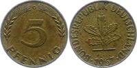 Münzen der Bundesrepublik Deutschland 5 Pfennig Mark 1945-2001. -