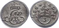 Sachsen-Weimar-Eisenach 3 Pfennig Ernst August Constantin 1756-1759. -