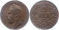 Schweden 2 Öre 1 Karl XV. 1859-1872. -