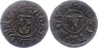 Werden und Helmstedt 5 Heller Heinrich IV. Dücker 1646-1667. -