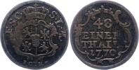 Sachsen-Coburg-Saalfeld 1/48 Taler Ernst Friedrich 1764-1800. -