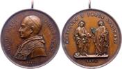 Italien-Kirchenstaat Vatikan Bronzemedaille Leo XIII. 1878-1903. -