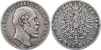 Mecklenburg-Schwerin 2 Mark Friedrich Franz II. 1842-1883. -