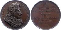 Personenmedaillen Bronzemedaille Fontain, Jean de la 1621-1695., Französischer Schriftsteller. -