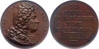 Personenmedaillen Bronzemedaille Bruyer, Jean de la 1645-1696, Französischer Schriftsteller. -
