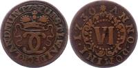 Waldeck 6 Pfennig Karl August Friedrich 1728-1763. -
