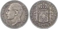 Spanien 50 Centismos Alfons XII. 1874-1885. -