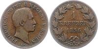 Baden-Durlach Kreuzer 1856 Friedrich I. 1852-1907. Fast sehr schön