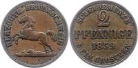 Braunschweig-Wolfenbüttel 2 Pfennig Wilhelm 1831-1884. -