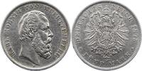 Württemberg 5 Mark Karl 1864-1891. -