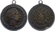 Brandenburg-Preußen Tragbare Bronzemedaille Wilhelm II. 1888-1918. -
