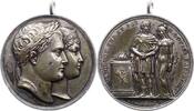 Frankreich Versilberte Bronzemedaille Napoleon I. 1804-1814, 1815. -