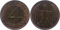 Weimarer Republik 4 Reichspfennig -