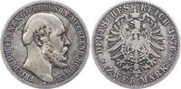 Mecklenburg-Schwerin 2 Mark Friedrich Franz II. 1842-1883. -