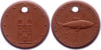 Porzellanmedaillen Meißen. Braune Porzellanmedaille 1 Deutsches Reich -