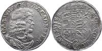Anhalt-Zerbst 2/3 Taler Carl Wilhelm 1667-1718. -