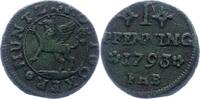 Mecklenburg-Rostock, Stadt Cu-Pfennig -