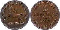 Braunschweig-Wolfenbüttel 2 Pfennig Wilhelm 1831-1884. -