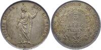 Haus Habsburg 5 Lire Italienische Revolution 1848. -