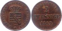 Sachsen-Meiningen 2 Pfennig Georg II. 1866-1914. -