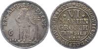 Braunschweig-Wolfenbüttel 6 Mariengroschen Feinsilber Ludwig Rudolph 1731-1735. -