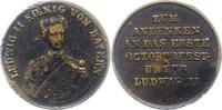 Bayern Bronzemedaille Ludwig II. 1864-1886. -