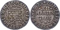 Bentheim-Tecklenburg-Rheda 12 Mariengroschen Moritz 1623-1674. -
