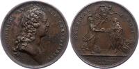 Frankreich Bronzemedaille Ludwig XV. 1715-1774. -