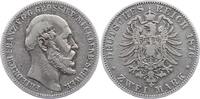 Mecklenburg-Schwerin 2 Mark Friedrich Franz II. 1842-1883. -