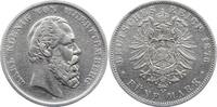 Württemberg 5 Mark Karl 1864-1891. -