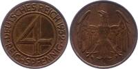 Weimarer Republik 4 Reichspfennig -