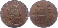 Frankreich Bronzemedaille Ludwig XV. 1715-1774. -