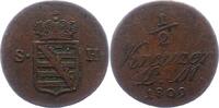 Sachsen-Hildburghausen 1/2 Kreuzer Friedrich 1780-1826. -