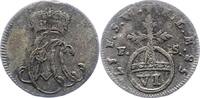 Sachsen-Weimar-Eisenach 6 Pfennig Ernst August Constantin 1756-1759. -