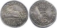 Braunschweig-Wolfenbüttel 2 Mariengroschen Feinsilber Karl I. 1735-1780. -