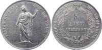 Haus Habsburg 5 Lire Italienische Revolution 1848. -