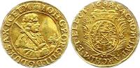 Sachsen-Albertinische Linie 1/2 Dukat Gold Johann Georg III. 1680-1691. -
