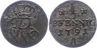 Brandenburg-Preußen Pfennig Friedrich Wilhelm II. 1786-1797. -