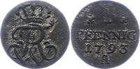 Brandenburg-Preußen Pfennig Friedrich Wilhelm II. 1786-1797. -