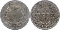Baden-Durlach 3 Kreuzer Leopold 1830-1852. -
