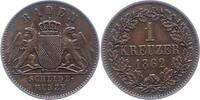 Baden-Durlach Kreuzer Friedrich I. 1852-1907. -