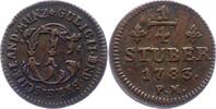 Jülich-Berg 1/4 Stüber Karl Theodor 1742-1799. -