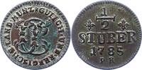 Jülich-Berg 1/2 Stüber 1 Karl Theodor 1742-1799. -