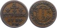 Jülich-Berg 1/4 Stüber 1 Karl Theodor 1742-1799. -