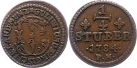 Jülich-Berg 1/4 Stüber Karl Theodor 1742-1799. -