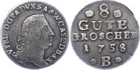 Anhalt-Bernburg 8 Gute Groschen Victor Friedrich 1721-1765. -
